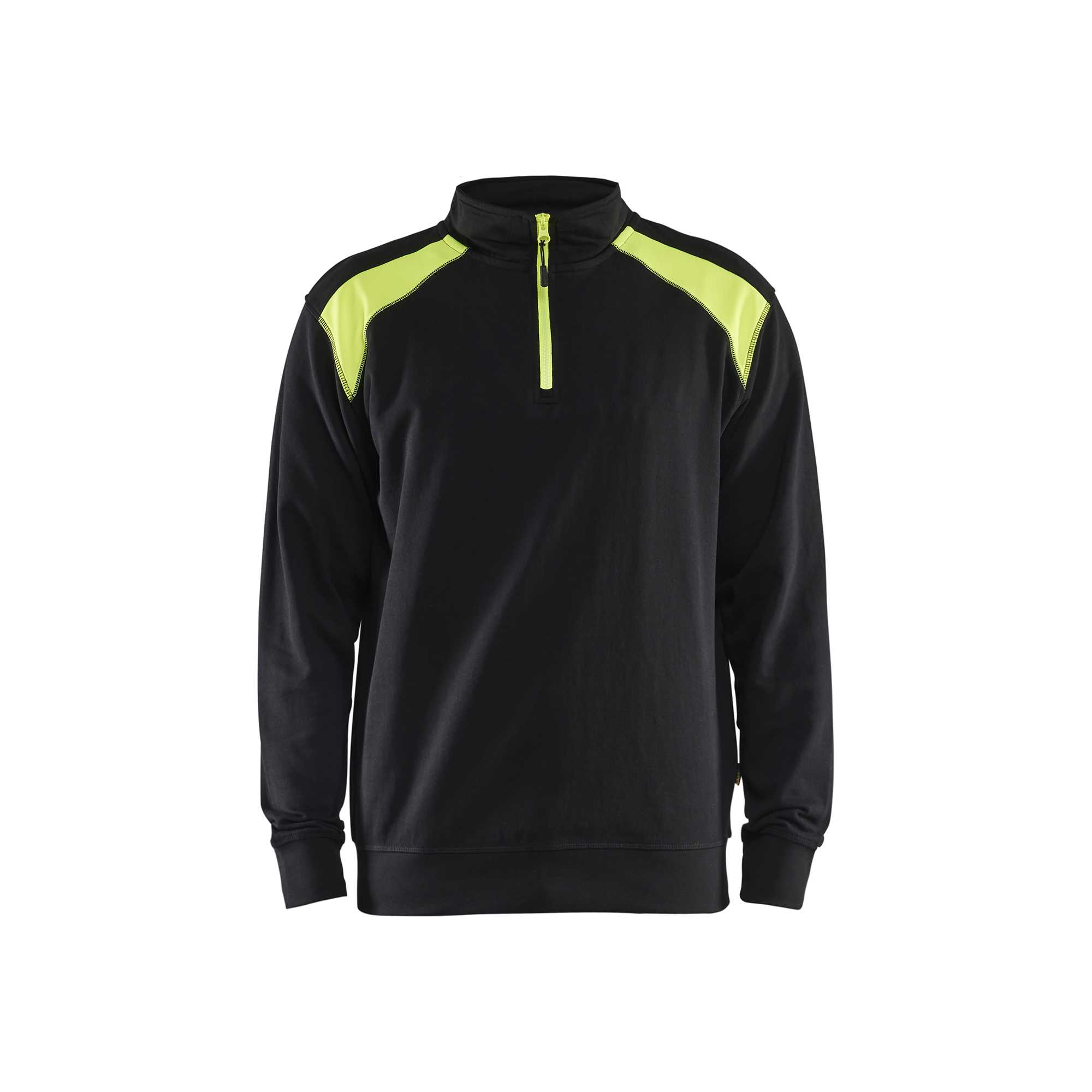 BLAKLADER 33531158 Half Zip 2 Tone Sweatshirt Work Sweatshirt MEN - 100% Cotton